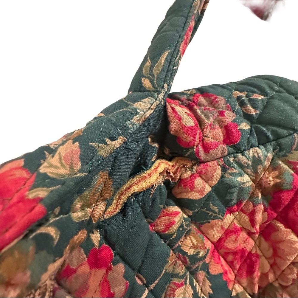 80s Vintage Vera Bradley Greenbriar Large Travel Garment Bag Paisley Floral EUC - Picture 12 of 16